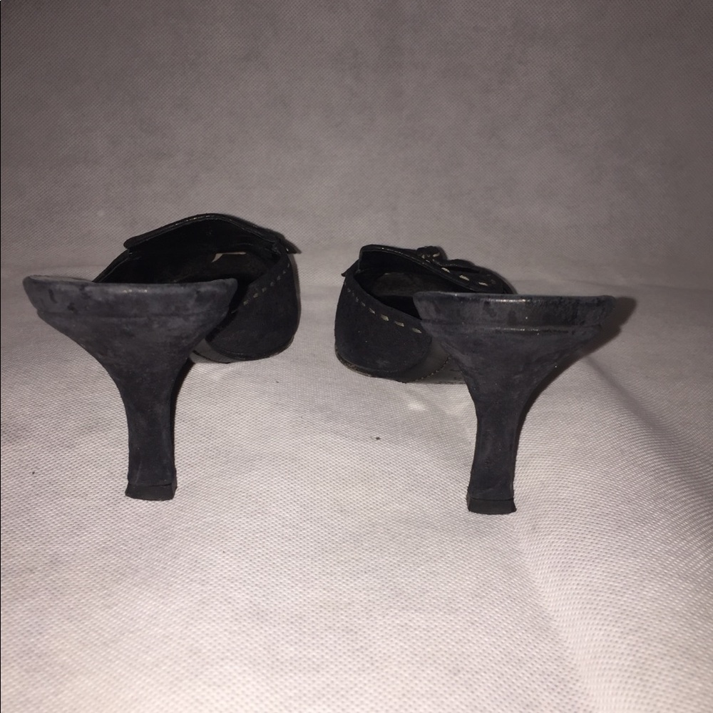 Prada Black Suede Mule/Slide - Picture 6 of 8